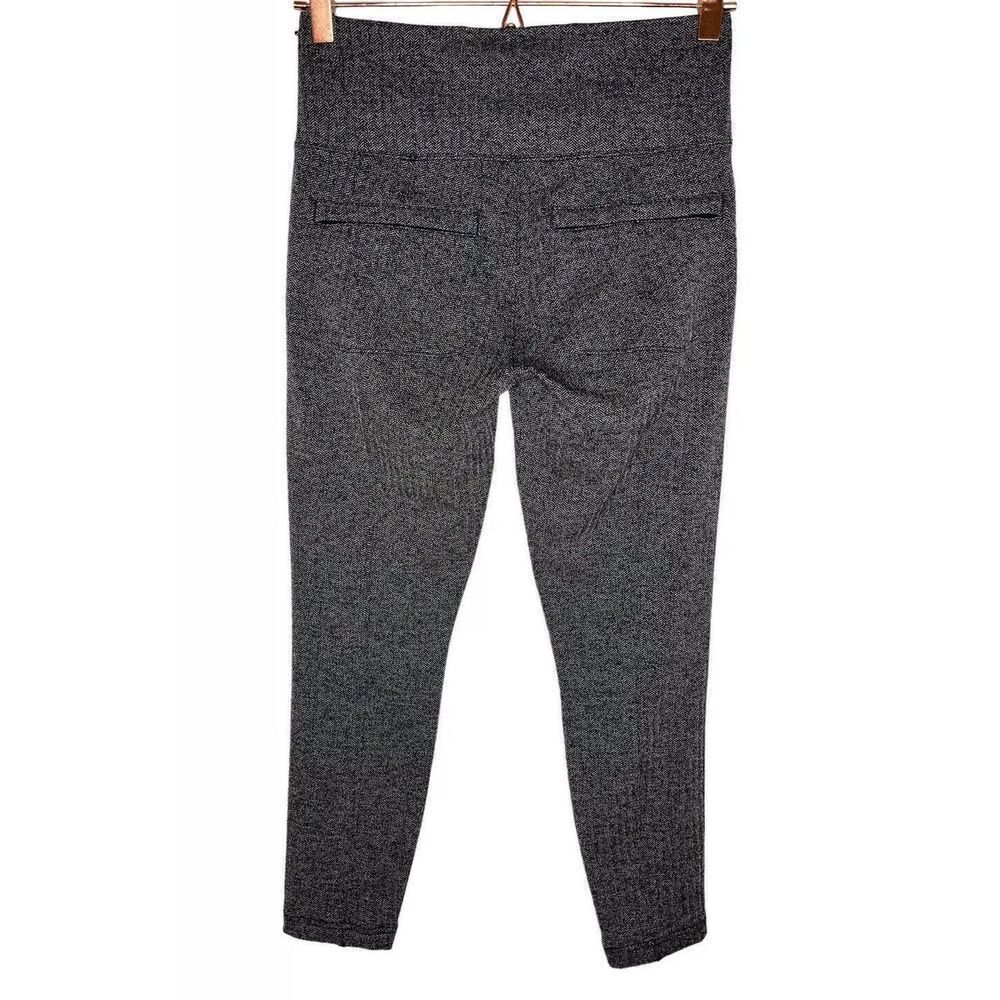 Athleta Womens Small Delancey Black Herringbone High Rise Tight In Black Pocket - Picture 2 of 14